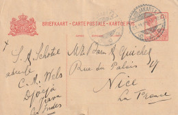INDE NEERLANDAISES Entier Postal 1925 DJUK JAKARTA Pour NICE FRANCE - India Holandeses