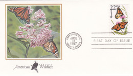 États-Unis FDC 1987 1719 Papillons Monarque - 1981-1990