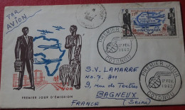 Republique Du DAHOMEY 17/02/1962 COTONOU VERS FRANCE   A SAISIR - Cartas & Documentos