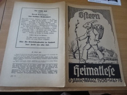 1 Heft Heimatliebe Heft 6. Ostern 1938 - Hedendaagse Politiek