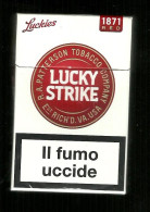 Tabacco Pacchetto Di Sigarette Italia - Lucky Strike RED Da 20 Pezzi Bis  - Vuoto - Empty Cigarettes Boxes