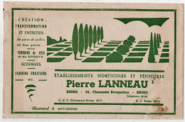 Buvard Pierre Lanneau Reims Etablissements Horticoles Et Pépinières Terrains De Jeux Jardins Fruitiers Roseraies - Agricultura