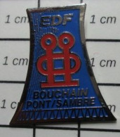 Sp15 Pin's Pins / Beau Et Rare / THEME EDF GDF / CENTRALE THERMIQUE DE BOUCHAIN PONT SAMBRE - EDF GDF