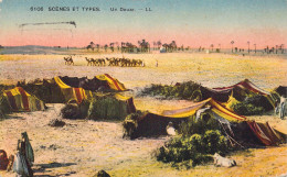 ALGERIE - Scènes Et Types - Un Douar - Carte Postale Ancienne - Escenas & Tipos