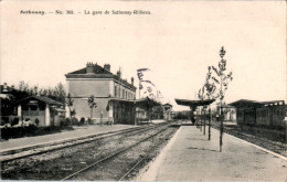 Sathonay La Gare De Sathonay-Rillieux Station Rhône 69580 N°368 Cpa Voyagée En 1908 Dos Non Divisé En B.Etat - Other & Unclassified