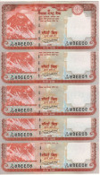 NEPAL  20 Rupees  New Date  2020  P78b (5 Consecutive Notes") Mount Everest, Krishna Temple +Sambar Deers At Back    UNC - Népal