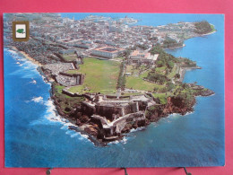 Visuel Très Peu Courant - Puerto Rico - San Juan - Vista Aerea Del Castillo San Felipe Del Morro - Jolis Timbres - R/v - Puerto Rico