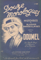 Blagues Marseillaises  De  Doumel  Ed. Picot " Douze Monologues " - Cancionero