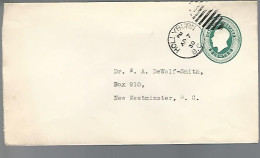 58098)  Canada BC Hollyburn Duplex  Postmark Cancel 1930 - Briefe U. Dokumente