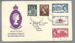 58092)  New Zealand Postmark Cancel 1953 To Canada - Brieven En Documenten