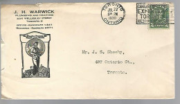 58102)  Canada Toronto Postmark Cancel 1930 Slogan - Covers & Documents