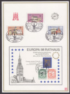 ALLEMAGNE CARTE FDC 1er JOUR EUROPA MONUMENTS 816-818 1978 HAMBOURG - Other & Unclassified