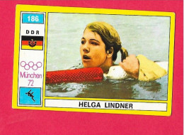 Panini Image, Munchen 72, Jeux Olympiques, XX, N°186 LINDNER DDR ALLEMAGNE, Munich 1972 - Trading-Karten