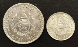 Guatemala 50 Centavos 1962 + 10 Centavos 1964  E.622 - Guatemala