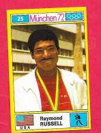 Panini Image, Munchen 72, Jeux Olympiques, XX, N°25 RUSSEL USA  , Munich 1972 - Trading Cards