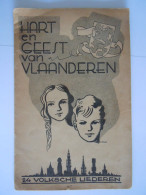 Hart En Geest Van Vlaanderen 24 Volksche Liederen Form. 14 X 21,5 Cm Tekening Kaft A. Panis Tekst + Noten - Canto (corale)