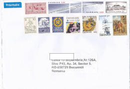 SHIPS, BRIDGE, PALACE, HANDICAPS, EUROPA CEPT, PAINTING, FINE STAMPS ON COVER, 2021, DENMARK - Brieven En Documenten