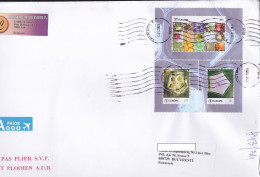 GEOMETRY IN NATURE- THE PENTAGON, FINE STAMPS ON COVER, 2022, BELGIUM - Brieven En Documenten