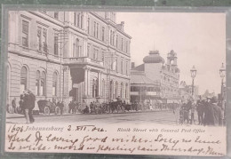 TRANSVAAL 1904 JOHANNESBURG RISSIK STREET GENERAL POST OFFICE To ENGLAND Picture Card PSB As Per Scan - Luftpost