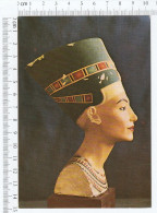Painted Limestone Bust Of Queen Nefertiti - Museums