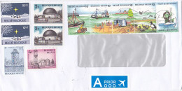 CHRISTMAS, TOWER, OBSERVATORY, SHIP, NEPTUNE, FINE STAMPS ON COVER, 2021, BELGIUM - Storia Postale