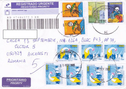 CRAFTS, TRUMPET, MARKETING, FINE STAMPS ON REGISTERED COVER, 2021, BRAZIL - Briefe U. Dokumente