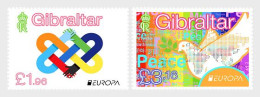 Gibraltar 2023 Europa CEPT Peace Set Of 2 Stamps Mint - 2023