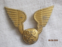 Ethiopia: Air Force Badge, Pilot Wings Haile Selassie Era (crown Removed At Derg Time) - Armée De L'air