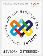 Austria 2023 Europa CEPT Peace Stamp Mint - 2023