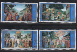 CITTÀ DEL VATICANO VATICAN VATIKAN CITY 2000 CAPPELLA SISTINA CHAPEL SERIA COMPLETA COMPLETE SET USATA USED OBLITERE' - Used Stamps