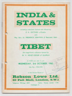 India & States, Tibet (Part Of China Now) (1962) LITERATURE - VERY RARE - Other & Unclassified