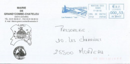 Abeilles - Entête De La Mairie De Grand-Combe-Chateleu (25) Sur Enveloppe - Abeilles