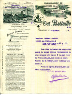 FACTURE.BELGIQUE.BASECLES.FABRICATION DE SUPERPHOSPHATE SECHE.ENGRAIS.OCT.BATTAILLE. - Agricoltura