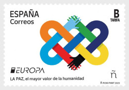 Spain.2023.Europa CEPT.Peace – The Highest Value Of Humanity.1 V. ** . - 2023