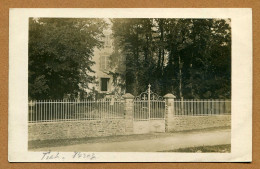 CLOHARS-CARNOËT (29)  : " VILLA PRAT-BRAZ - LE POULDU "  Carte Photo  1922 - Clohars-Carnoët