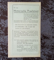 Lebbeke Programma Historische Praalstoet " Het Magnificat Van Lebbeke" 7 En 14 Juni 1959, 4 Pp. - Lebbeke