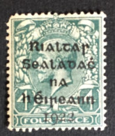 1922 - Ireland - King George V - Overprint : Provisional Government Of The Ireland 1922 - 5 Pence New - Oblitérés