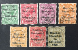 1922 - Ireland - King George V - Overprint : Provisional Government Of The Ireland 1922 - 5 Stamps  Used - Oblitérés