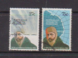 AUSTRALIAN  ANTARCTIC  TERRITORY    1982    Birth  Centenary  Of  Mawson    Set  Of  2    USED - Used Stamps