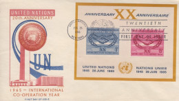 United Nations Co-operation Year  S/S   FDC - Brieven En Documenten