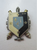 Insigne De Régiment/sans Cuir/Ecu Mi-fleur De Lys-mi-hermine /21émeBataillon Du Matériel/ Delsart / Vers 1970-80  PUC26 - Army