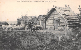 MARIGNANE (Bouches-du-Rhône) - Pâturage Sur Les Bords De L'Etang - Moutons - Voyagé 1915 (voir Les 2 Scans) - Marignane