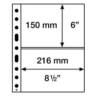 Leuchtturem 3 Paquets De 5 Pochettes Plastique GRANDE 1Colonne/2 Bandes Transparentes Ref 336439 Neuf Pas Ouvert TBE - De Bandas