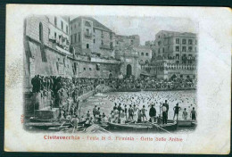 VX059 - CIVITAVECCHIA - FESTA DI S FIRMINIA - GETTO DELLE ANITRE ANIMATA 1920 CIRCA - Civitavecchia