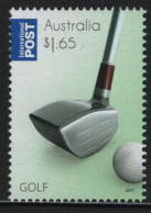Australia 2011 MNH Sc 3568 $1.65 Golf Club, Ball - Mint Stamps
