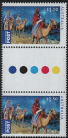 Australia 2011 MNH Sc 3594 $1.50 Magi, Camels Christmas Gutter - Mint Stamps