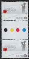 Australia 2011 MNH Sc 3604 60c Poppy, Buglar Remembrance Day Gutter - Mint Stamps