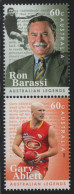 Australia 2012 MNH Sc 3626-3627 60c Ron Barassi, Gary Ablett Jr Pair - Mint Stamps