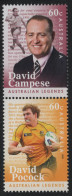 Australia 2012 MNH Sc 3630-3631 60c David Campese, David Pocock Pair - Mint Stamps