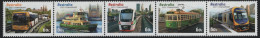 Australia 2012 MNH Sc 3656b 60c Bus, Ferry, Trains State Capital Transportation Strip - Mint Stamps